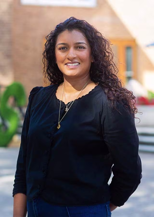 Natasha Shafi standing outside