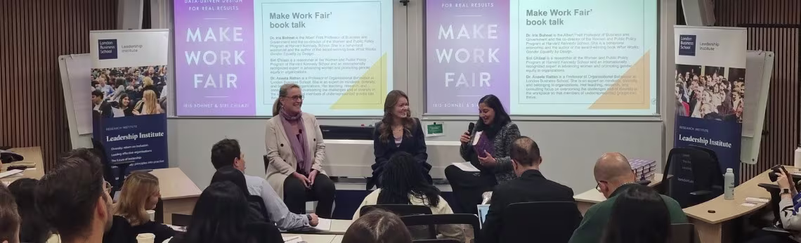 London Business School Make Work Fair book talk 
