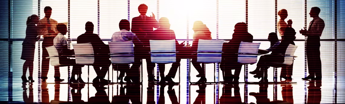 Directors in a board meeting