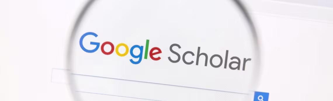 Google Scholar landing page